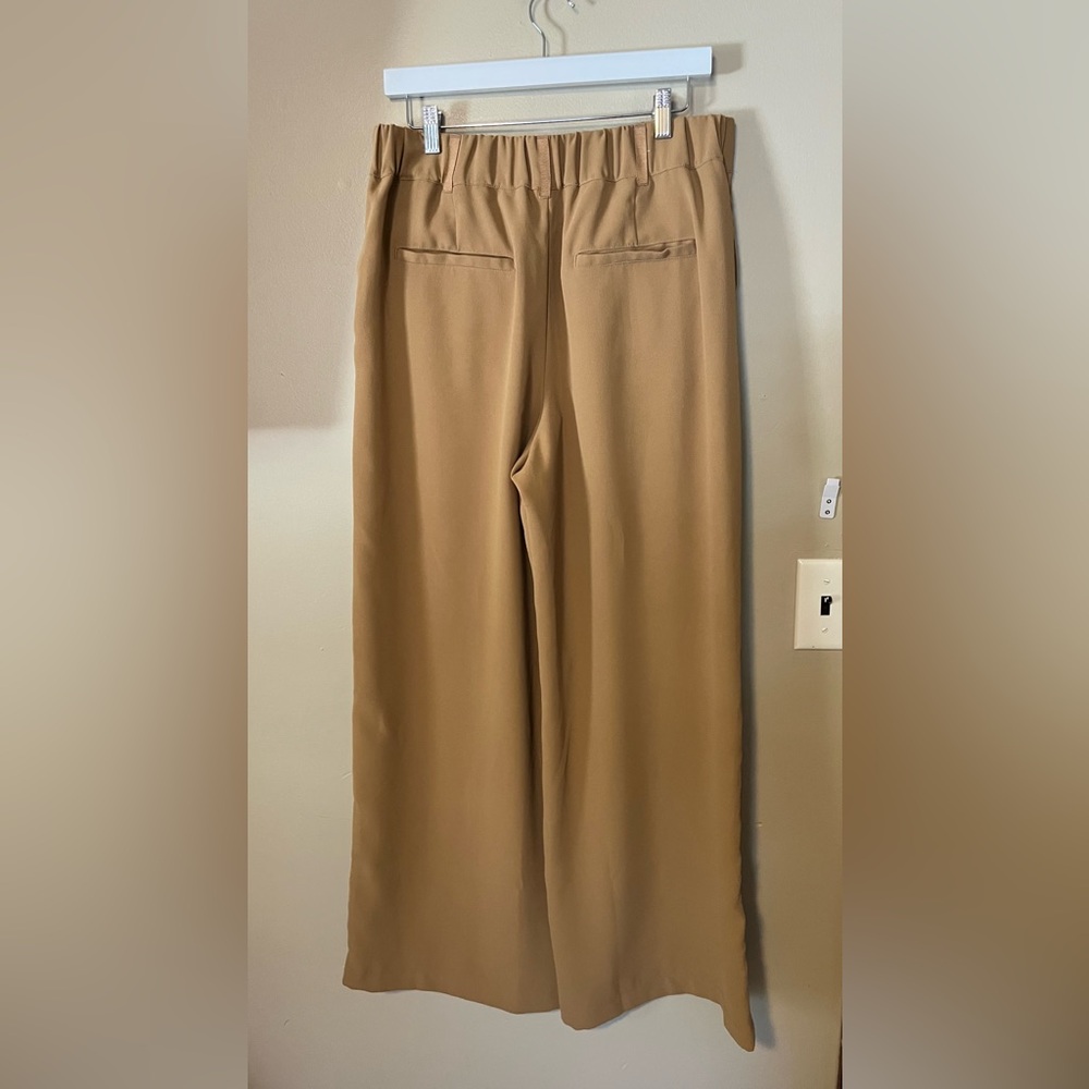 Anthropologie Wide-Leg Olive/Brown Pants - Picture 4 of 8